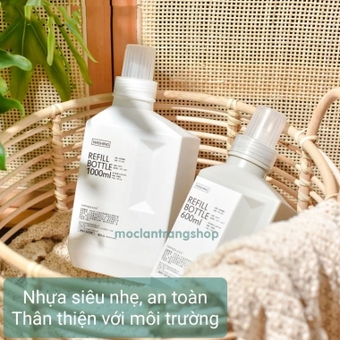 Chai đựng nước giặt và xả vải có vòi rót chống tràn, bình lọ chiết đa năng lau nhà - Giá 45.000 VND 2