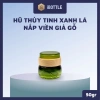 Chai lọ sang chiết mỹ phẩm 50g - Hủ thủy tinh xanh lá, nắp viền giả gỗ, giá chỉ 24,500 VND