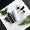 Chai nhựa 250ml nắp vặn đen set 5 - nhỏ giọt, dùng cho mỹ phẩm, giá chỉ 39.000đ, đa màu nâu, trắng, xanh, trong 5