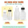 Chai nhựa 50ml 100ml dày dặn kèm nắp, đựng gia vị, sốt chấm, nhỏ gọn tiện lợi 12k 3
