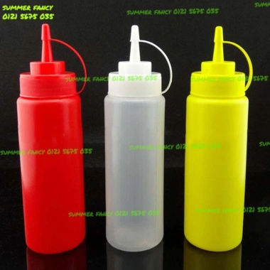 Chai nhựa đựng sốt, bình đựng tương có nắp vòi nhỏ - Giá 15.000đ, bền, tiện lợi