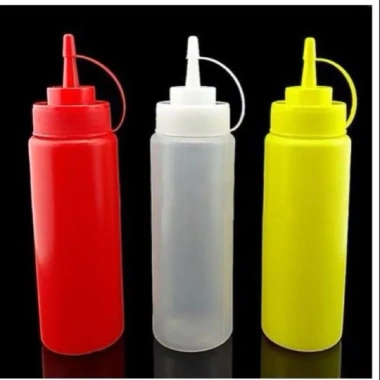 Chai nhựa đựng sốt, bình đựng tương có nắp vòi nhỏ - Giá 15.000đ, bền, tiện lợi