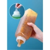 Chai nhựa đựng sốt mứt có nắp chống bụi vuông, chia vạch - Đa năng, chỉ 11.000đ 2