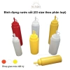 Chai nhựa đựng sốt mứt có nắp chống bụi vuông, chia vạch - Đa năng, chỉ 11.000đ 3