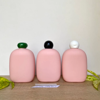 Chai nhựa HDPE 300ml màu hồng - Đựng kem body, lotion, dầu gội, sữa tắm, chiết mỹ phẩm cao cấp, giảm giá 22%
