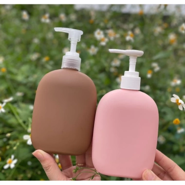 Chai nhựa HDPE 300ml màu hồng - Đựng kem body, lotion, dầu gội, sữa tắm, chiết mỹ phẩm cao cấp, giảm giá 22%
