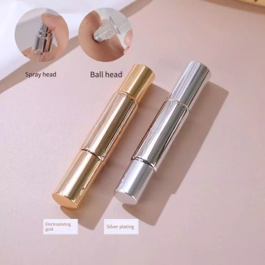 Chai nước hoa 10ml nạp lại, phun & lăn mạ điện, máy phun thủy tinh chống rò rỉ cho Cologne & Essential Oil 2 Chai nước hoa 10ml nạp lại, phun & lăn mạ điện, máy phun thủy tinh chống rò rỉ cho Cologne & Essential Oil 2
