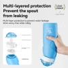 Chai nước mềm Quanture 700ml silicone thực phẩm - Gập lại dễ dàng, chống rò rỉ, giá chỉ 228.338đ 4