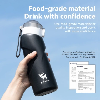 Chai nước mềm Quanture 700ml silicone thực phẩm - Gập lại dễ dàng, chống rò rỉ, giá chỉ 228.338đ 9 Chai nước mềm Quanture 700ml silicone thực phẩm - Gập lại dễ dàng, chống rò rỉ, giá chỉ 228.338đ 9