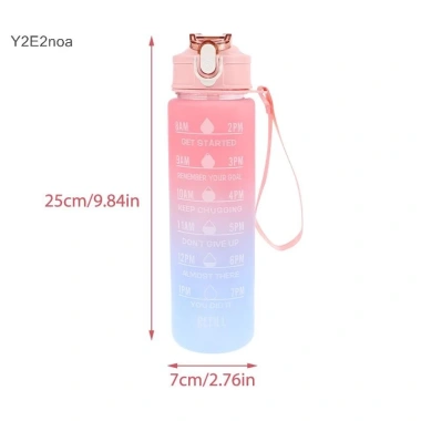 Chai Nước Thể Thao 900ml Chống Rò Rỉ, Đồ Uống Di Động Cho Gym và Du Lịch 5