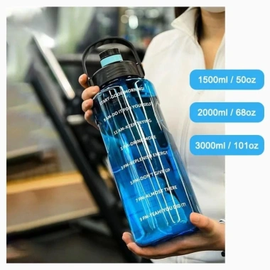 Chai nước uống SEMATTI chống rò rỉ, bình thể thao đánh dấu thời gian, Ấm du lịch nhẹ 1.5‑3L - Giá chỉ 95.810₫ 6 Chai nước uống SEMATTI chống rò rỉ, bình thể thao đánh dấu thời gian, Ấm du lịch nhẹ 1.5‑3L - Giá chỉ 95.810₫ 6