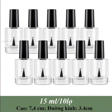 Chai thuỷ tinh chiết sơn gel 15ml kèm cọ - Nước mềm da, giá chỉ 7.900₫ 8 Chai thuỷ tinh chiết sơn gel 15ml kèm cọ - Nước mềm da, giá chỉ 7.900₫ 8