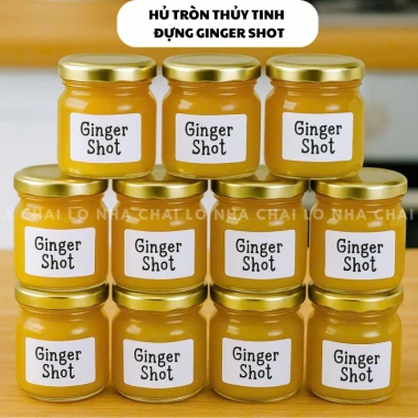 Chai Thủy Tinh Ginger Shot 30ml-50ml Hủ Miệng Rộng Phong Cách Nhật Bản NCL Giá 45.500 VND