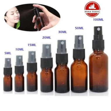 Chai Thủy Tinh Xịt Phun Sương 50ml/100ml - Đựng Tinh Dầu, Tinh Chất, Chiết Gel - 3.000đ