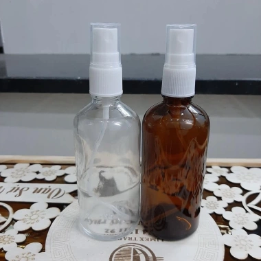 Chai Thủy Tinh Xịt Phun Sương 50ml/100ml - Đựng Tinh Dầu, Tinh Chất, Chiết Gel - 3.000đ