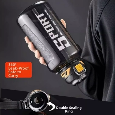 Chai Uống FIGHTINPC 1.000/1.500ml Chống Rò Rỉ - Nhựa Di Động, Ống Hút, Dùng Tập Gym, Du Lịch Ngoài Trời Giá 154.550₫ 3