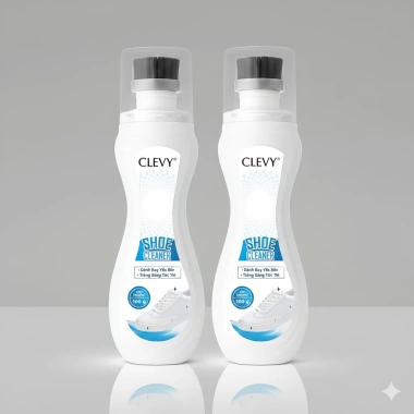 Chai Vệ Sinh Giày Bọt CLEVY 100g - Tẩy Sạch, Làm Trắng Sáng, Giá 69k Mua 2 Giảm 39k 9 Chai Vệ Sinh Giày Bọt CLEVY 100g - Tẩy Sạch, Làm Trắng Sáng, Giá 69k Mua 2 Giảm 39k 9