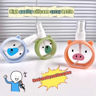 Chai xịt phun sương 50ml silicone dễ thương, tiện dụng, bọc silicone bảo vệ 33.000đ