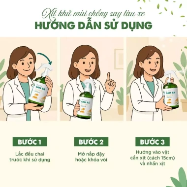 Chai Xịt Tinh Dầu VUATINHDAU 100ml-500ml Khử Mùi, Chống Say Tàu, Khử Khuẩn, Thư Giãn - Giá Ưu Đãi 46.200 VND