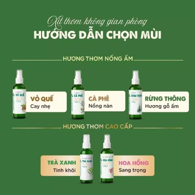 Chai Xịt Tinh Dầu VUATINHDAU 100ml-500ml Khử Mùi, Chống Say Tàu, Khử Khuẩn, Thư Giãn - Giá Ưu Đãi 46.200 VND