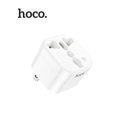 Chân Cắm Chuyển Đổi 2in1 Hoco DC60 2.500W AC250V 10A - Nhỏ Gọn, Tiện Lợi Khi Du Lịch, Chuyển 3 Chấu Sang 2