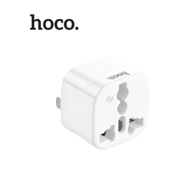Chân Cắm Chuyển Đổi 2in1 Hoco DC60 2.500W AC250V 10A - Nhỏ Gọn, Tiện Lợi Khi Du Lịch, Chuyển 3 Chấu Sang 2