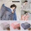 Chăn Cotton Đũi Muji Dreamelle 1m2x2m - Đa năng, tiện cho bé đi học, du lịch, văn phòng