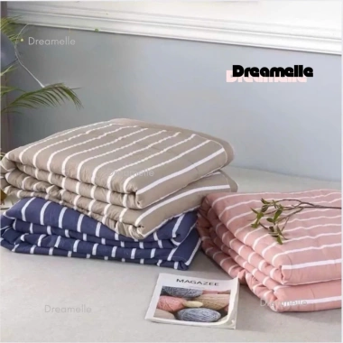 Chăn Cotton Đũi Muji Dreamelle 1m2x2m - Đa năng, tiện cho bé đi học, du lịch, văn phòng