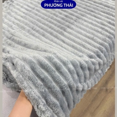 Chăn đắp Spa lông thỏ siêu mềm 1,1x2m, nhiều màu, giá ưu đãi 102.000đ 2