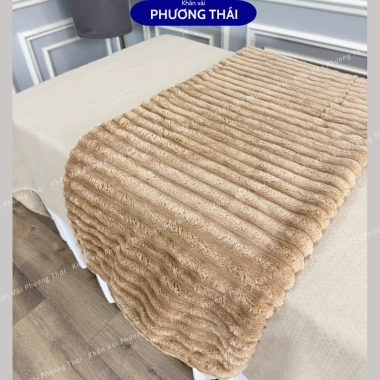 Chăn đắp Spa lông thỏ siêu mềm 1,1x2m, nhiều màu, giá ưu đãi 102.000đ 5