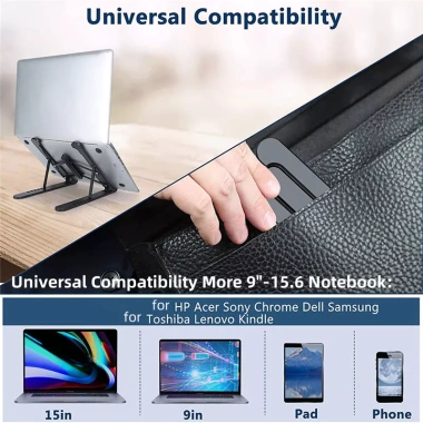 Chân đế di động cho Laptop, Giá đỡ Macbook Air/Pro, Gập gọn, Hỗ trợ nâng, 73.700đ 3