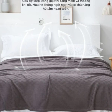 Chăn Điều Hòa Cotton 100% Đôi Mỏng Nhẹ, Thoáng Mát Hè, Phòng Ngủ và Văn Phòng 6 Chăn Điều Hòa Cotton 100% Đôi Mỏng Nhẹ, Thoáng Mát Hè, Phòng Ngủ và Văn Phòng 6