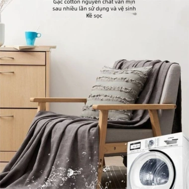 Chăn Điều Hòa Cotton 100% Đôi Mỏng Nhẹ, Thoáng Mát Hè, Phòng Ngủ và Văn Phòng