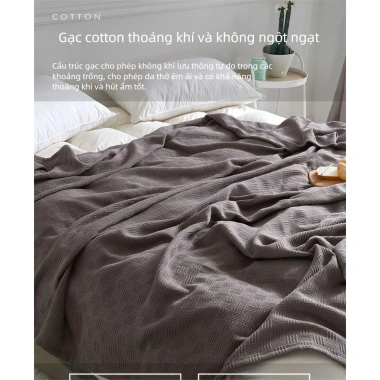 Chăn Điều Hòa Cotton 100% Đôi Mỏng Nhẹ, Thoáng Mát Hè, Phòng Ngủ và Văn Phòng 8 Chăn Điều Hòa Cotton 100% Đôi Mỏng Nhẹ, Thoáng Mát Hè, Phòng Ngủ và Văn Phòng 8