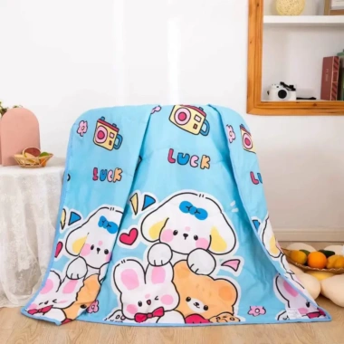 Chăn đũi bé mềm mịn 1x1.4m họa tiết thỏ dễ thương mùa hè, giá chỉ 79.000đ 7