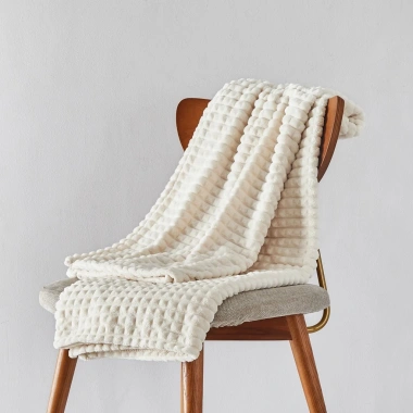 Chăn Flannel Mềm Mại Dày Dặn Họa Tiết Sọc Caro 2 Size cho Sofa, Phòng Ngủ, Văn Phòng - 235k