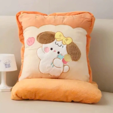 Chăn Gối Thêu Hình Thú Buni 2in1 Gối Vuông Mềm Mại - Văn Phòng - Du Lịch - Học - 224.640 VND 5