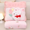 Chăn Gối Thêu Hình Thú Buni 2in1 Gối Vuông Mềm Mại - Văn Phòng - Du Lịch - Học - 224.640 VND 10