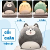 Chăn gối văn phòng 2 in 1 CECILA 100x170cm Hình thú dễ thương, mền gấp gọn, tiện lợi cho giờ nghỉ trưa 2
