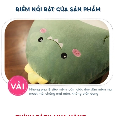 Chăn gối văn phòng 2 trong 1 hình thú - Tiện lợi, gấp gọn giờ nghỉ trưa 2