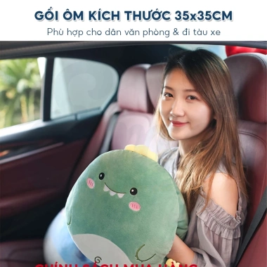 Chăn gối văn phòng 2 trong 1 hình thú - Tiện lợi, gấp gọn giờ nghỉ trưa 6