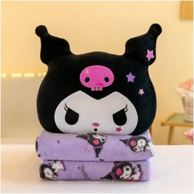 Chăn gối văn phòng 2in1 mèo má béo biểu cảm - Gối và Mền tiện, giá chỉ 89.000đ 3