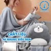 Chăn gối văn phòng Cecila 3 trong 1 luồn tay ấm họa tiết thú 100x170cm - 225k 4