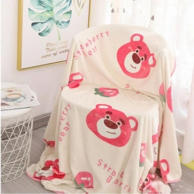 Chăn hai mặt nhung 1m6x2m họa tiết - Văn phòng, bé đi học, ba mẹ đi làm, chỉ 129k