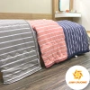 Chăn hè cotton đũi 1m2x1m9 mát nhẹ, nhỏ gọn cho văn phòng - Giá chỉ 69.000₫ 4