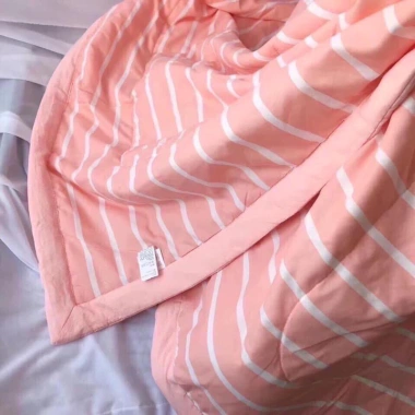 Chăn hè cotton đũi 1m2x1m9 mát nhẹ, nhỏ gọn cho văn phòng - Giá chỉ 69.000₫ 5
