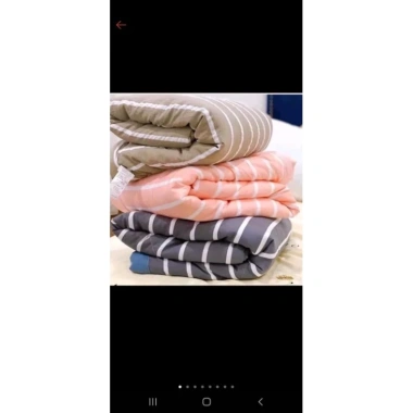 Chăn hè cotton đũi muji siêu mát cho văn phòng – gấp nhỏ gọn, tiện lợi, mang đi mọi nơi 63.000₫