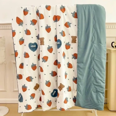 Chăn Hè Xơ Đũi Đậu Nành Siêu Nhẹ 2m Gấp Gọn Du Lịch & Công Sơ - Giá 149k 5