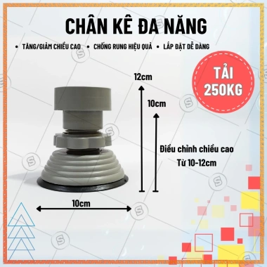 Chân kê máy giặt & tủ lạnh - 4 trụ điều chỉnh cao thấp, chống rung, bảo hành 12 tháng, 115.000đ 9 Chân kê máy giặt & tủ lạnh - 4 trụ điều chỉnh cao thấp, chống rung, bảo hành 12 tháng, 115.000đ 9