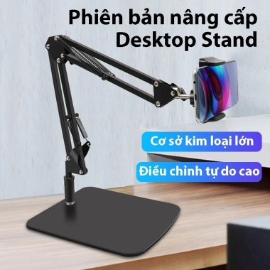Chân Kẹp Siêu Chịu Lực Gấp Gọn, Đa Năng 360 Nâng Xoay - Giá Đỡ iPad và Điện Thoại